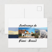 Carte postale souvenir de Piauí (Devant / Derrière)