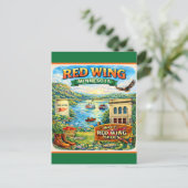 Carte postale souvenir de Red Wing, Minnesota (Debout devant)