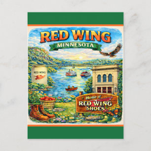 Carte postale souvenir de Red Wing, Minnesota