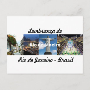 Carte postale souvenir de Rio de Janeiro