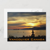 Carte postale Souvenir de Vancouver Inukshuk Landm (Devant / Derrière)