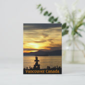 Carte postale Souvenir de Vancouver Inukshuk Landm (Debout devant)