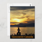 Carte postale Souvenir de Vancouver Inukshuk Landm (Devant / Derrière)