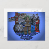 Carte postale Souvenir de Vancouver Inukshuk Landm (Devant / Derrière)