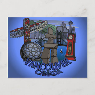 Carte postale Souvenir de Vancouver Inukshuk Landm