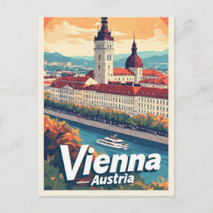 Carte Postale Souvenir de voyage à Vienne Autriche pour souvenir