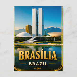 Carte Postale 🗺️ Souvenir de voyage Brasilia Vacances Brésil Vo