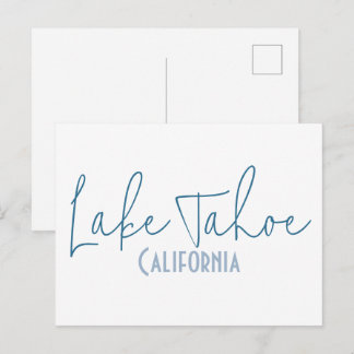 Carte Postale Souvenir de voyage du lac Tahoe, Californie