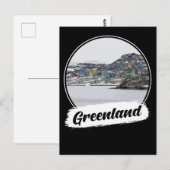 Carte Postale Souvenir du Groenland (Devant / Derrière)