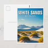 Carte Postale Souvenir du parc national des Sands blancs (Devant / Derrière)