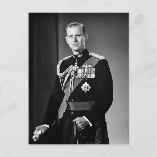 Carte Postale Souvenir du prince Philip 1921-2021 (Devant)