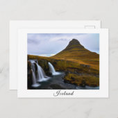 Carte postale souvenir Islande (Devant / Derrière)
