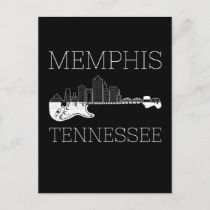 Carte Postale Souvenir Memphis Guitare Musique Tennessee Memphis