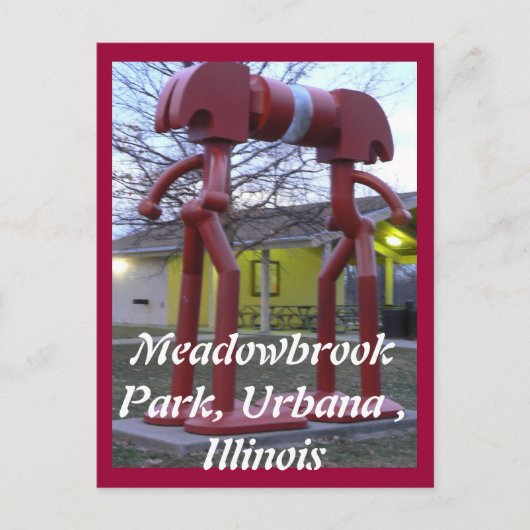 Carte Postale Souvenir or Urbana IL (Devant)