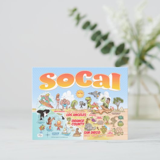 Carte postale Souvenir SoCal (Debout devant)