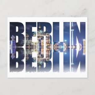 Carte Postale souvenir texte de Berlin