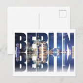 Carte Postale souvenir texte de Berlin (Devant / Derrière)