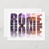 Carte Postale souvenir texte Rome (Devant / Derrière)