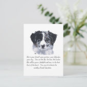 Carte Postale Souvenirs Border Collie (Debout devant)