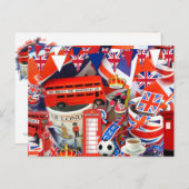 Carte Postale Souvenirs britanniques (Devant / Derrière)