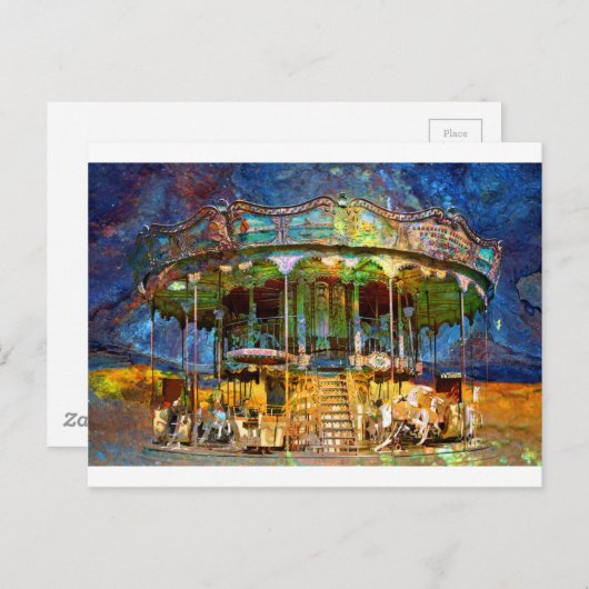 CARTE POSTALE SOUVENIRS CARNAVAUX RUSTÉS (Devant / Derrière)