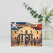 Carte Postale Souvenirs de l'Indépendance d'Alamo Texas (Debout devant)