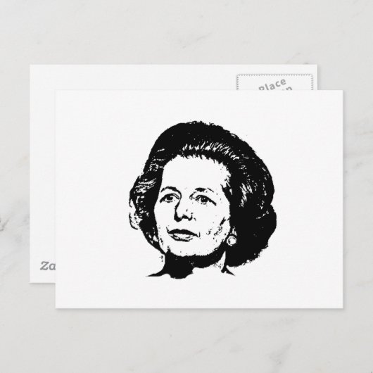 Carte Postale Souvenirs de Margaret Thatcher (Devant / Derrière)