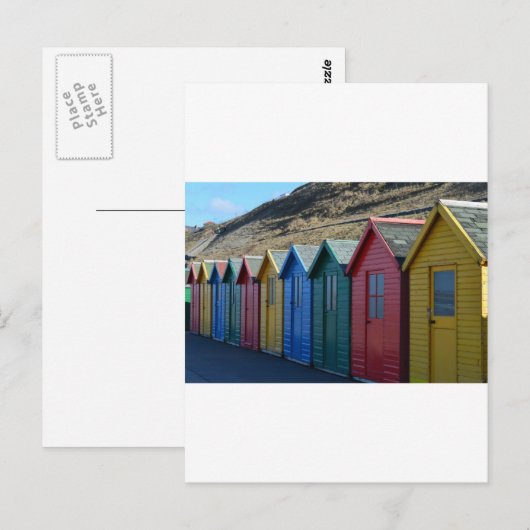 Carte Postale Souvenirs de plage (Devant / Derrière)