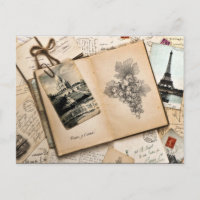 Souvenirs de voyage vintage à Paris France
