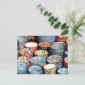 Carte Postale Souvenirs en Ouzbékistan (Debout devant)