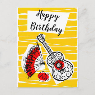 Carte Postale Souvenirs espagnols Anniversaire vertical