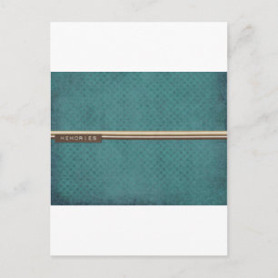 CARTE POSTALE SOUVENIRS GREEN SCRAPBOOK