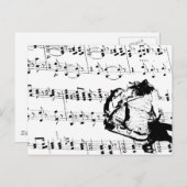 Carte Postale Souvenirs musicaux (Devant / Derrière)