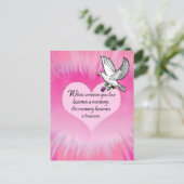 Carte Postale Souvenirs précieux" Oiseau (Debout devant)