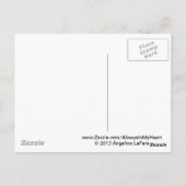 Carte Postale Souvenirs précieux" Oiseau (Dos)