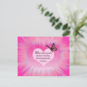 Carte Postale Souvenirs précieux Poème papillon (Debout devant)