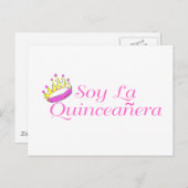 Carte Postale Soy La Quinceanera (Devant / Derrière)