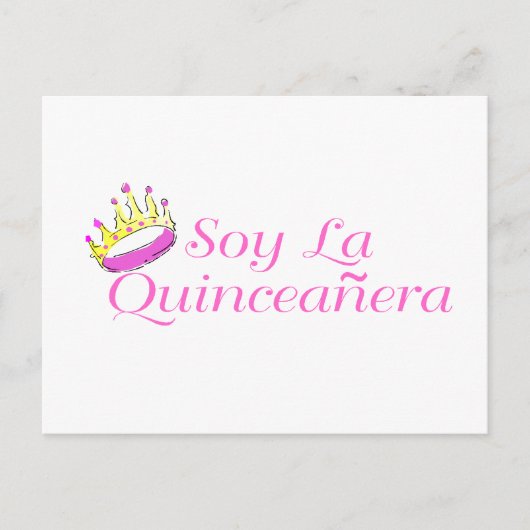 Carte Postale Soy La Quinceanera (Devant)