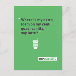 Carte Postale Soy Latté