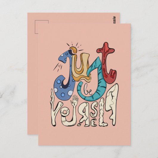 Carte Postale Soyez Audacieux, Sois Toi : Soyez Simplement Vous- (Devant / Derrière)