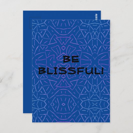 Carte Postale Soyez Bénie ! (Devant / Derrière)