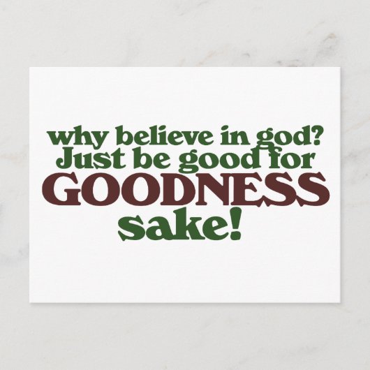 Carte Postale Soyez bon pour l'amour du ciel (Devant)