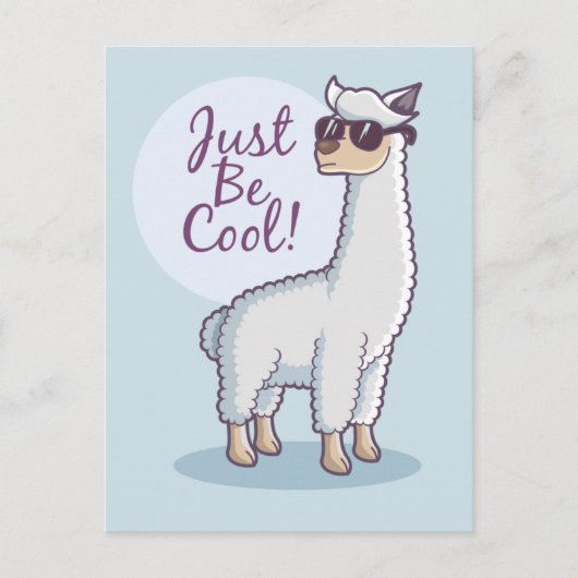 Carte Postale Soyez Cool Llama (Devant)