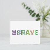 Carte Postale Soyez courageux et heureux (Debout devant)