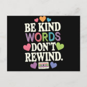 Carte Postale Soyez des mots gentils ne remuez pas drôle (Devant)