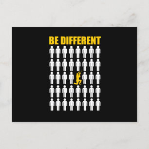 Carte Postale Soyez Différent Paintball Player Paintball Marker 