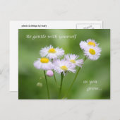 Carte Postale Soyez doux avec vous-même (Devant / Derrière)