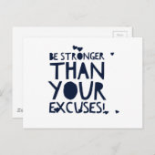 Carte Postale Soyez fort (Devant / Derrière)