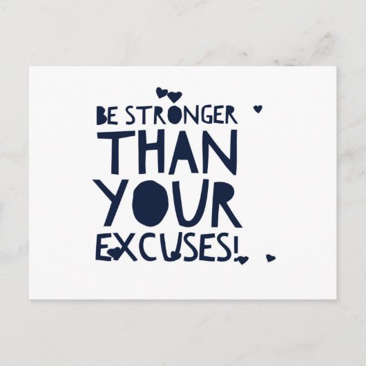 Carte Postale Soyez fort (Devant)