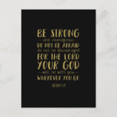 Carte Postale Soyez Forts Et Courageux, Joshua 1:9 (Devant)